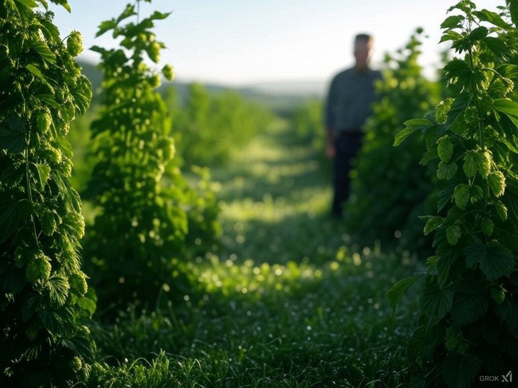 la culture du houblon