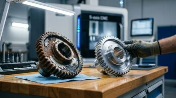 Pièce agricole refabriquée par rétro-ingénierie et usinage de précision